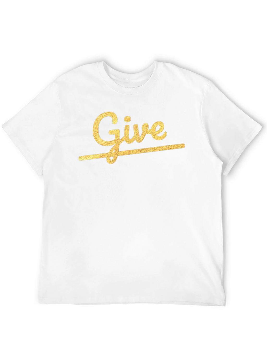 Give Graphic Print Crew Neck T-Shirt