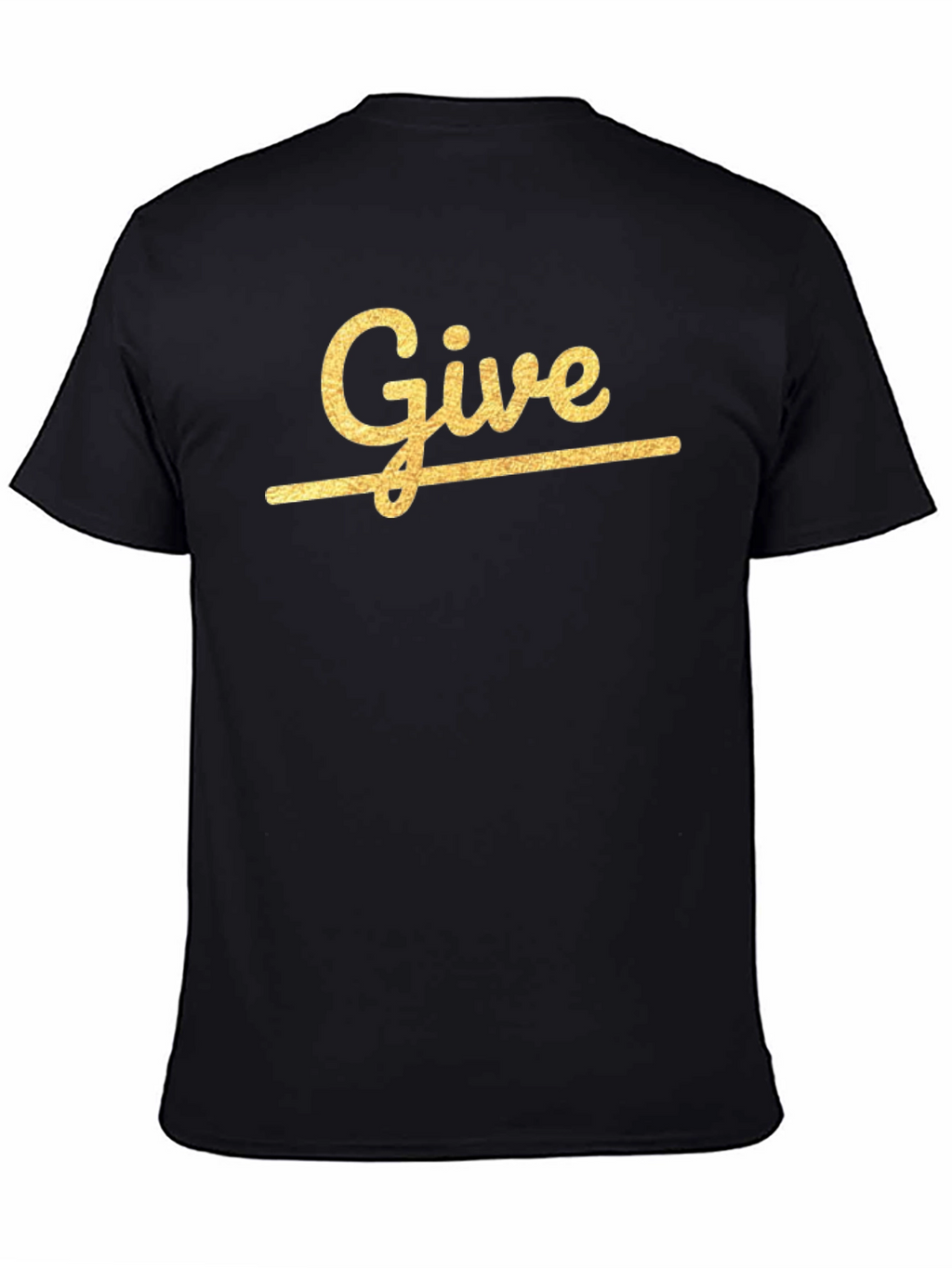 Give Graphic Print Crew Neck T-Shirt