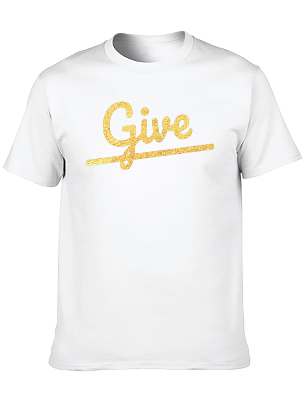 Give Graphic Print Crew Neck T-Shirt