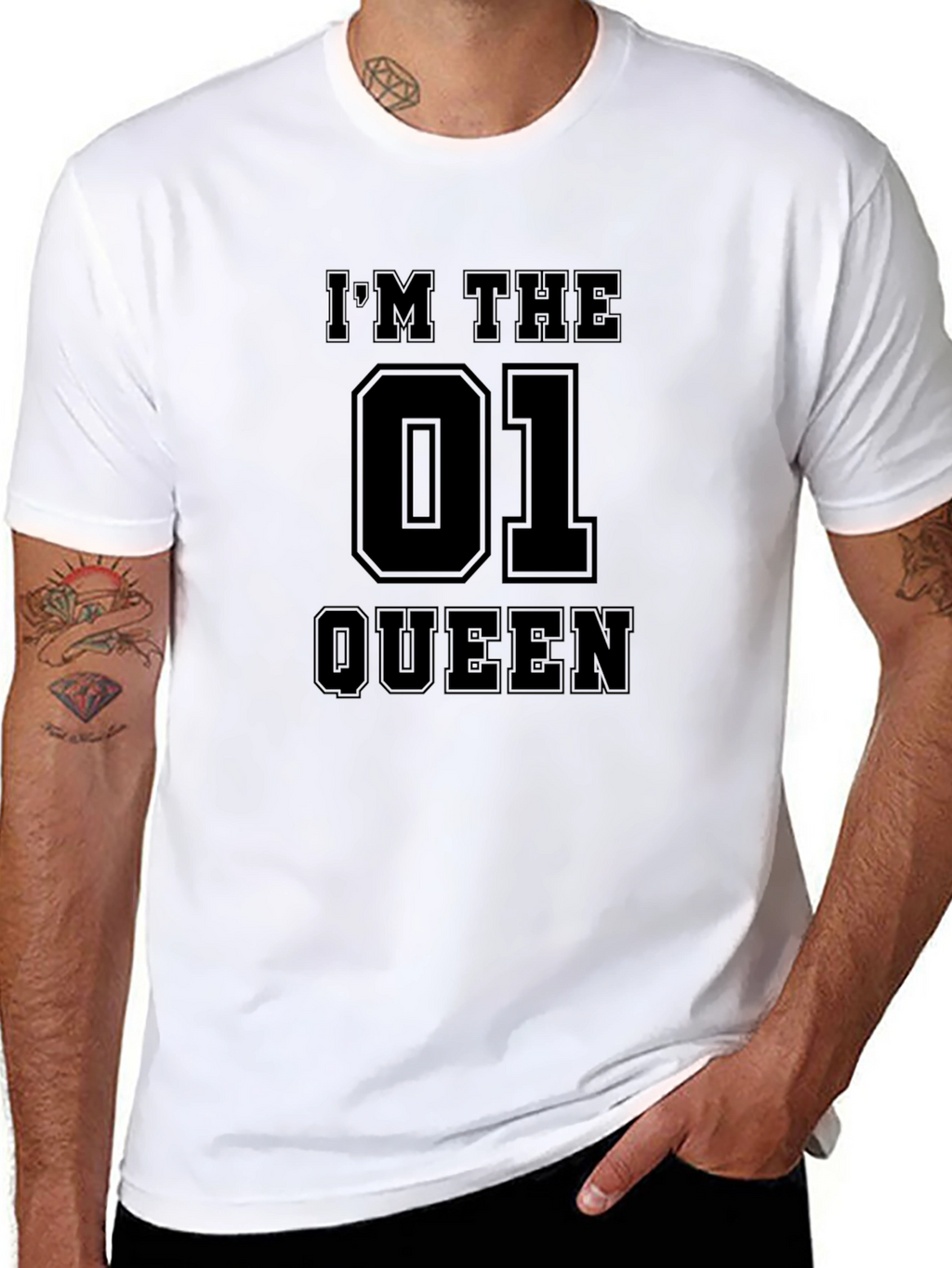 Im The 01 Queen Black T-Shirt