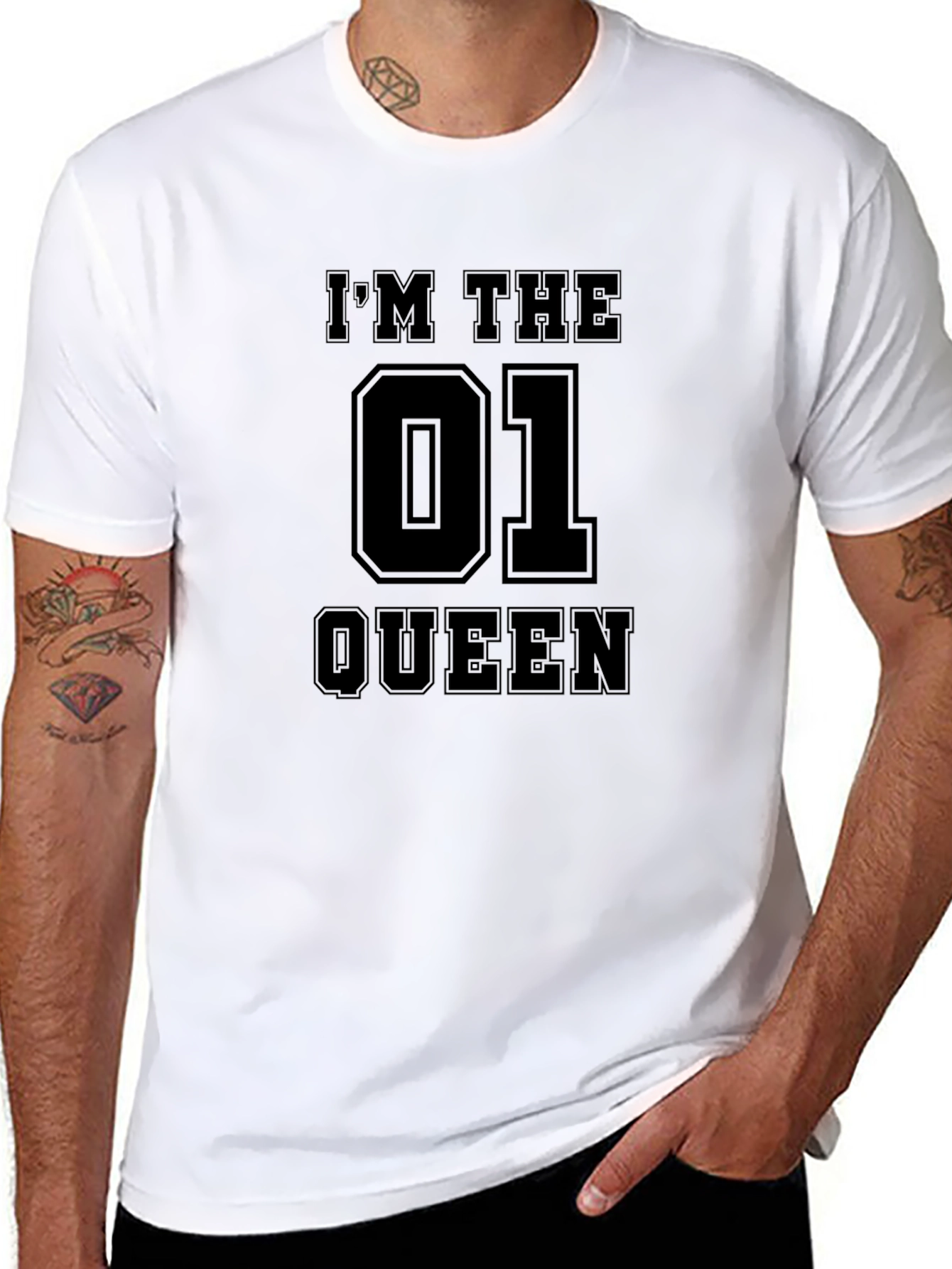 Im The 01 Queen Black T-Shirt