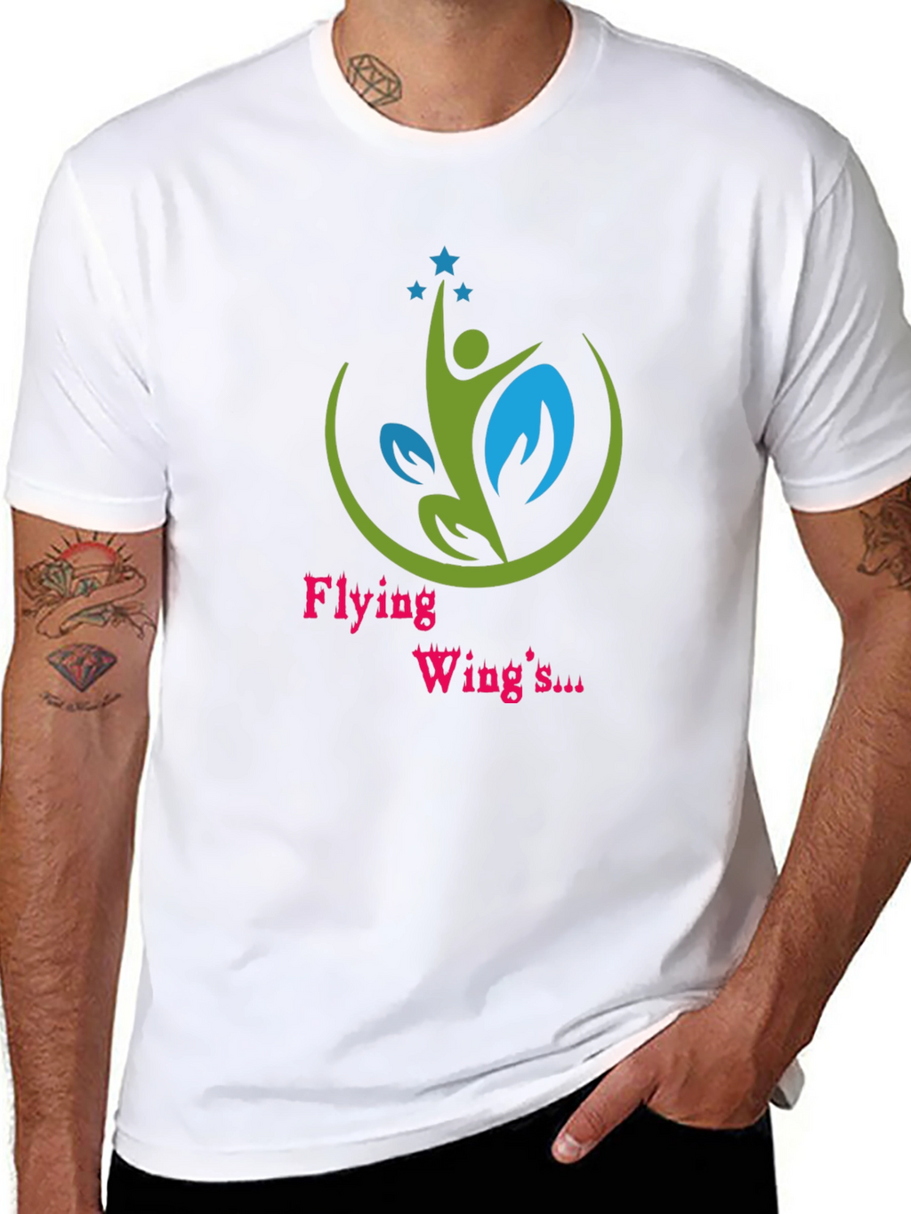 Flying Wings Black Graphic Tee
