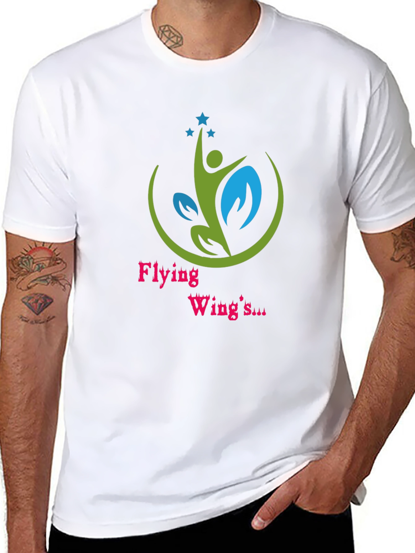 Flying Wings Black Graphic Tee