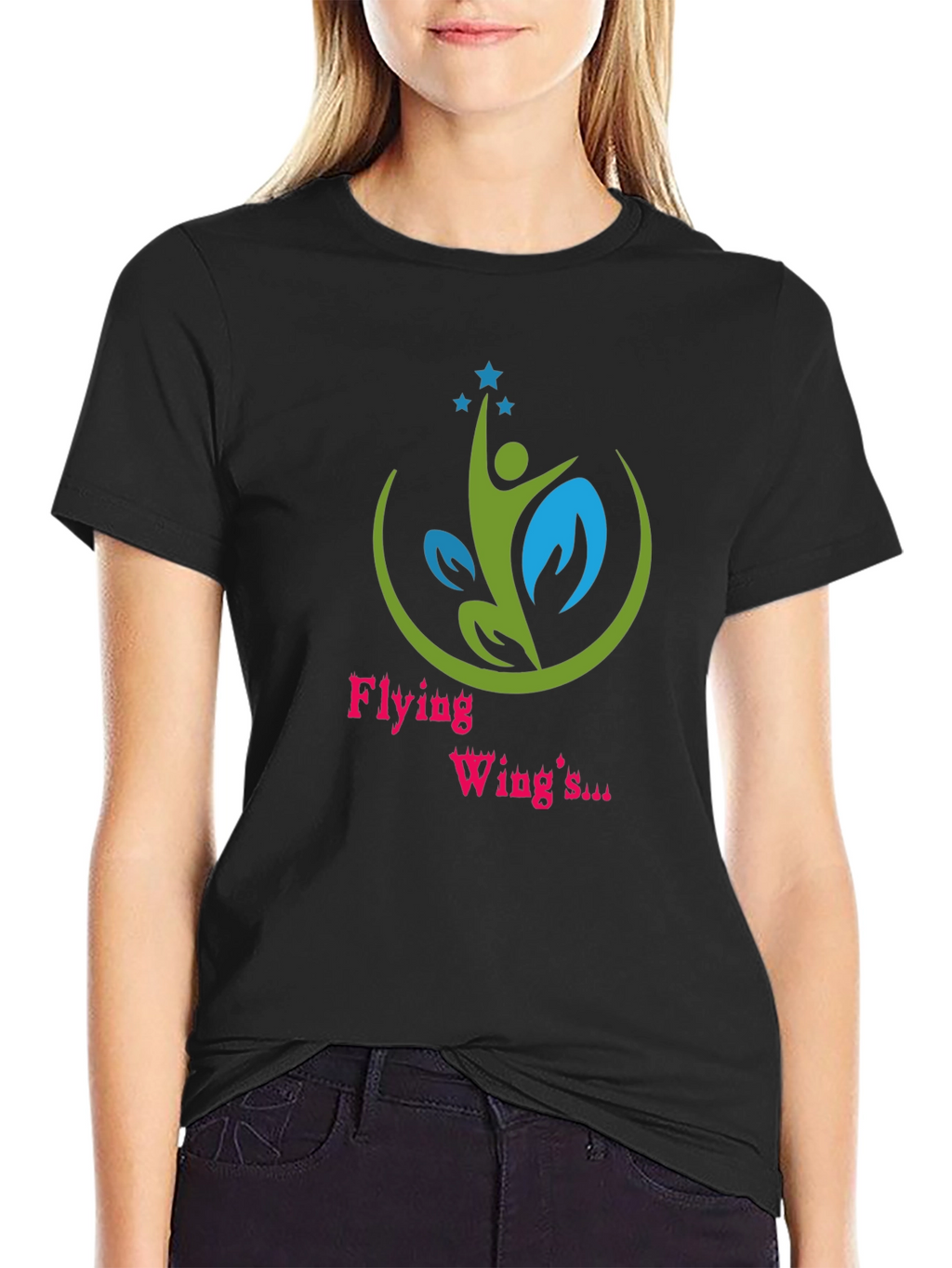 Flying Wings Black Graphic Tee