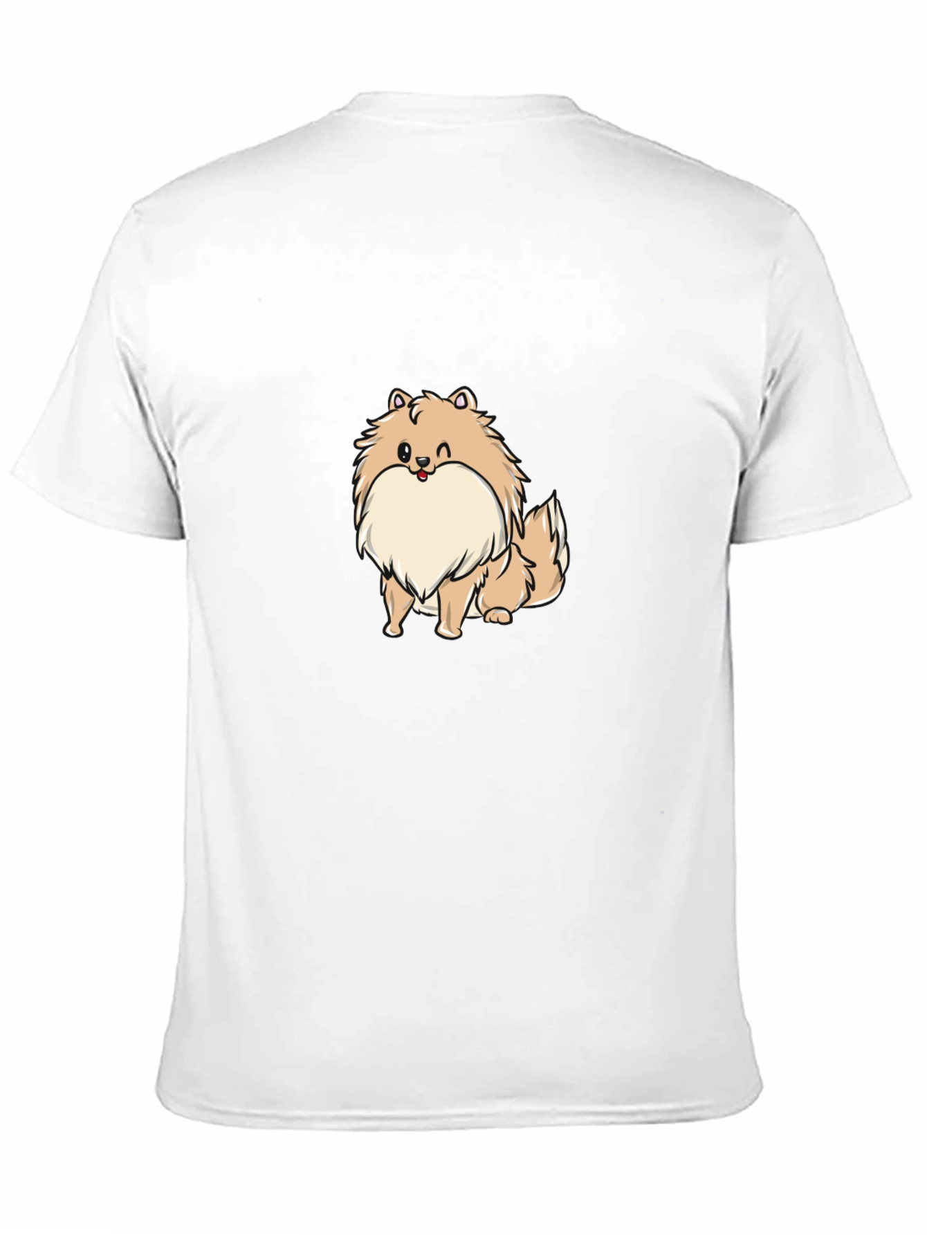 Dog Cartoon Black T-Shirt