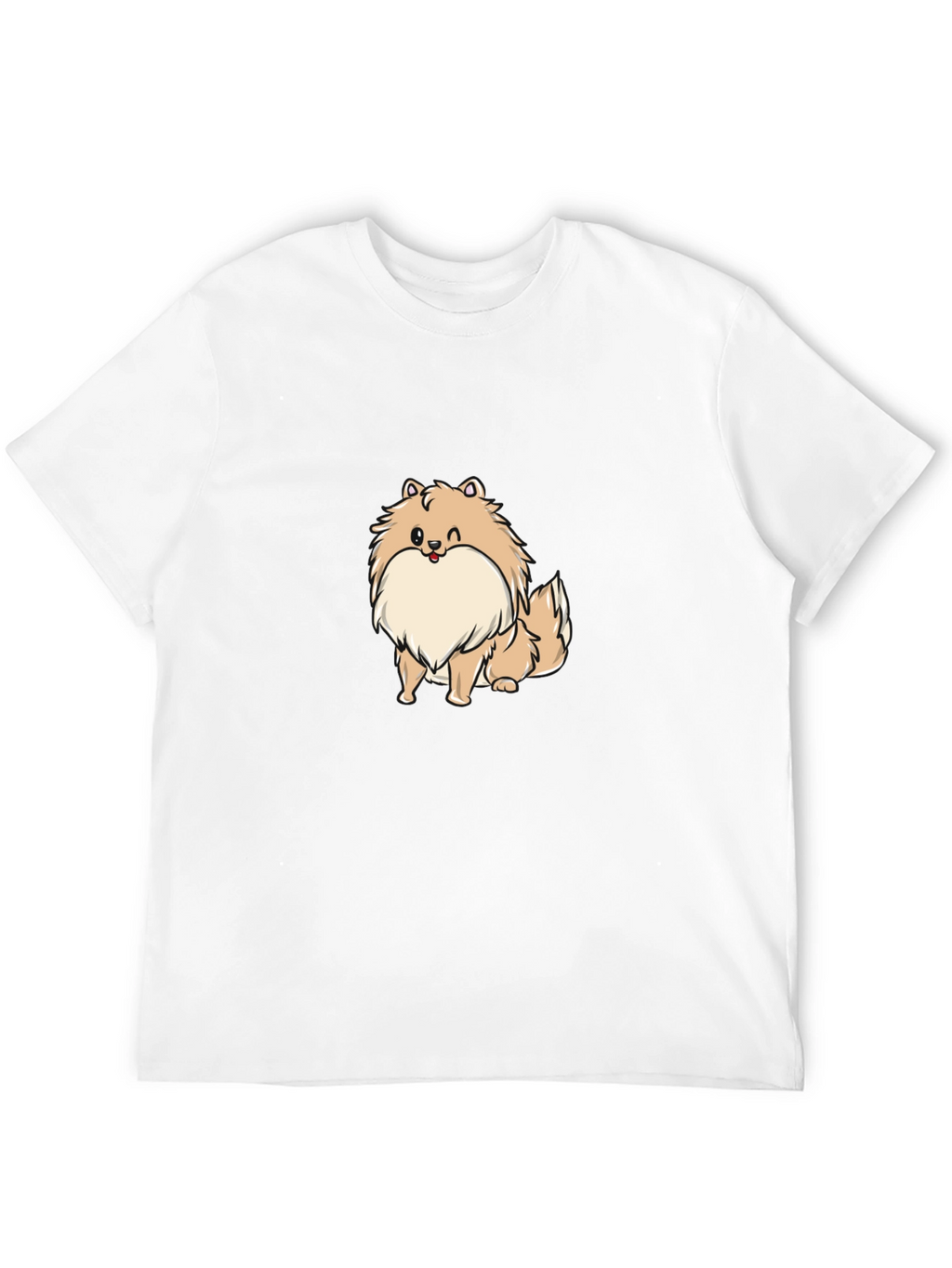 Dog Cartoon Black T-Shirt
