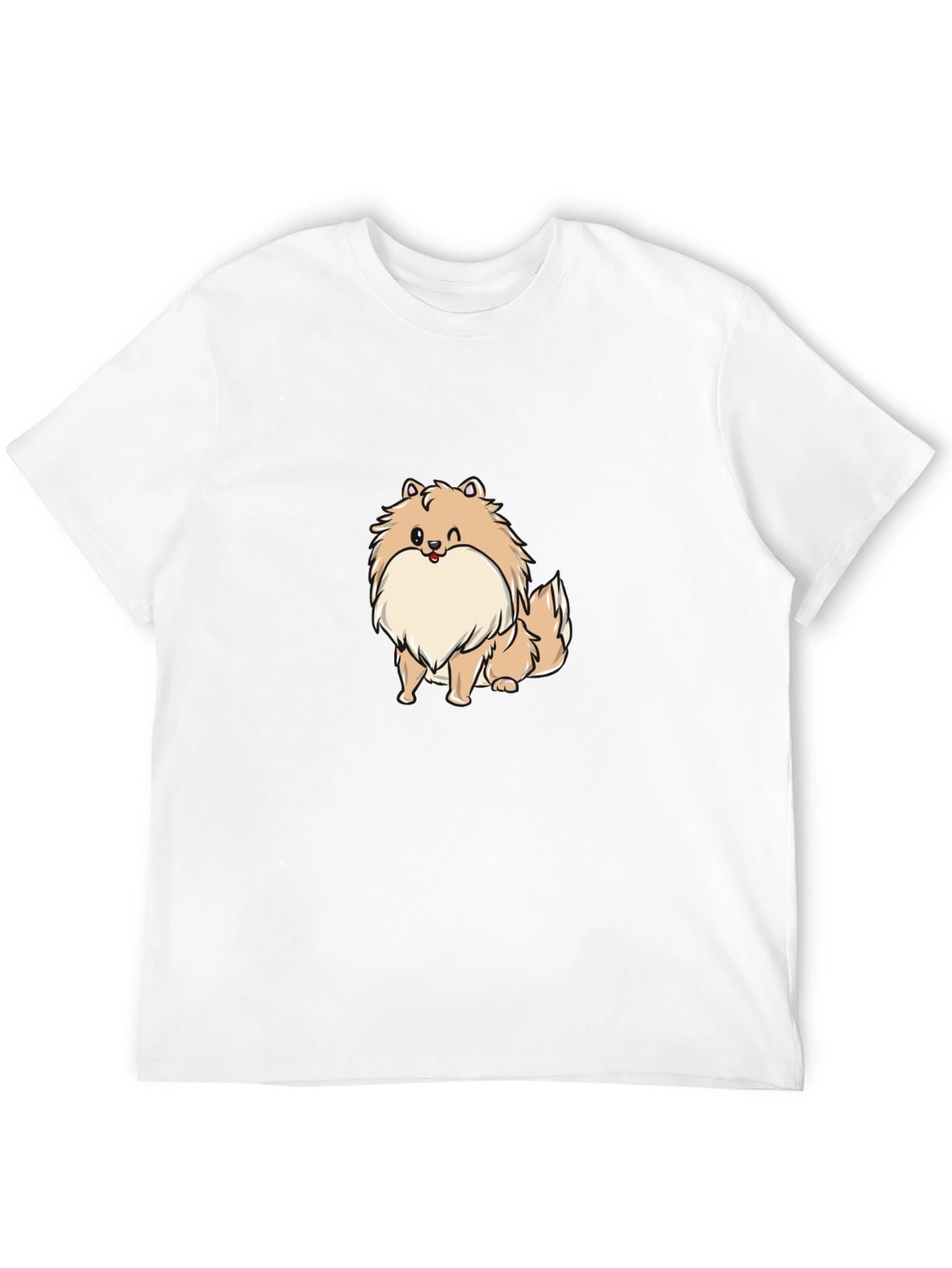 Dog Cartoon Black T-Shirt