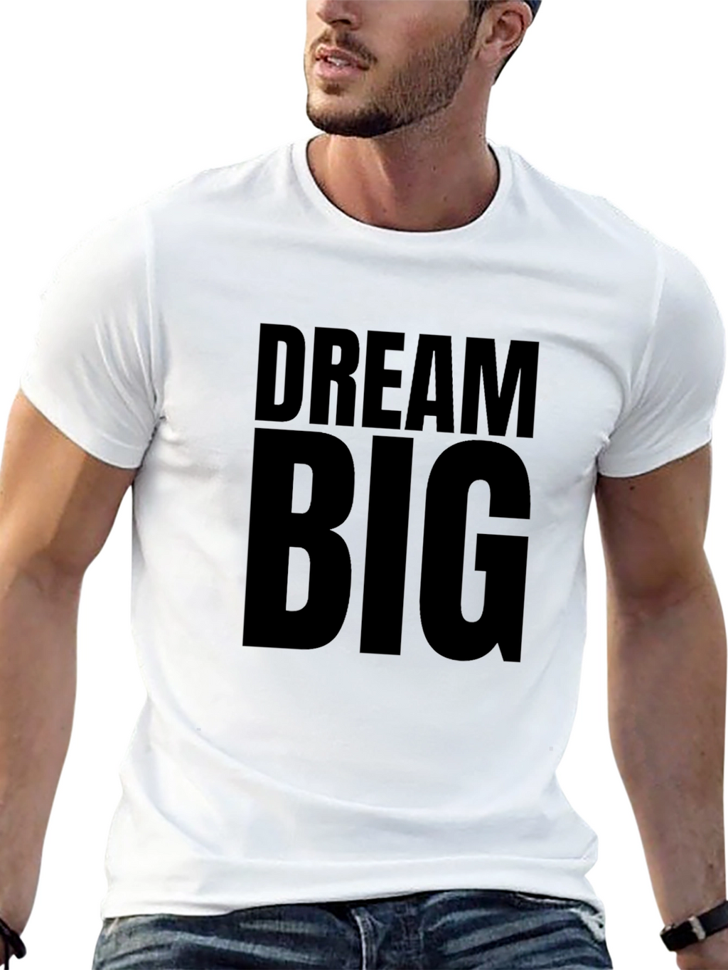 Dream Big Black Graphic T-Shirt