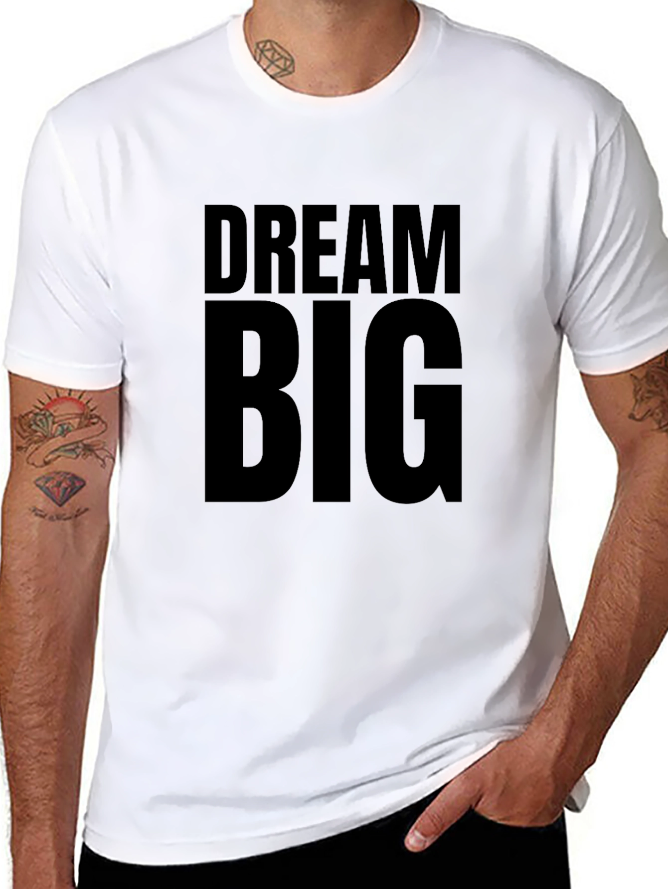 Dream Big Black Graphic T-Shirt