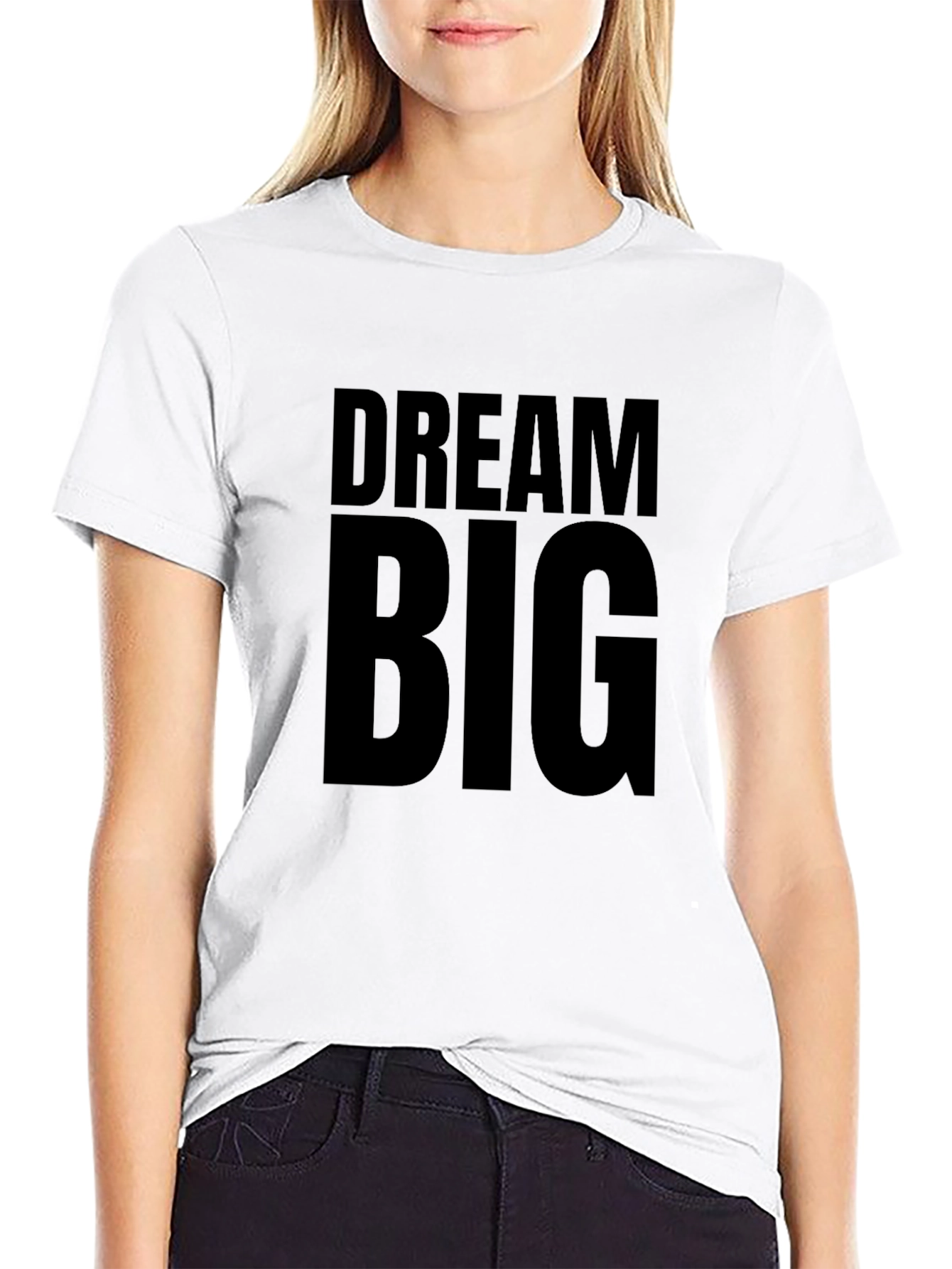 Dream Big Black Graphic T-Shirt
