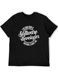 Im Dad and a Software Developer Black T-Shirt