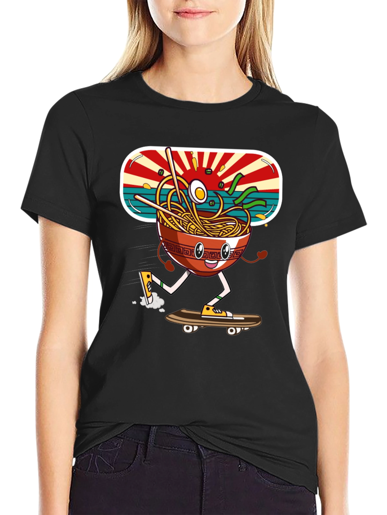 Ramen Skater Graphic Tee - Cool & Comfy Casual Wear