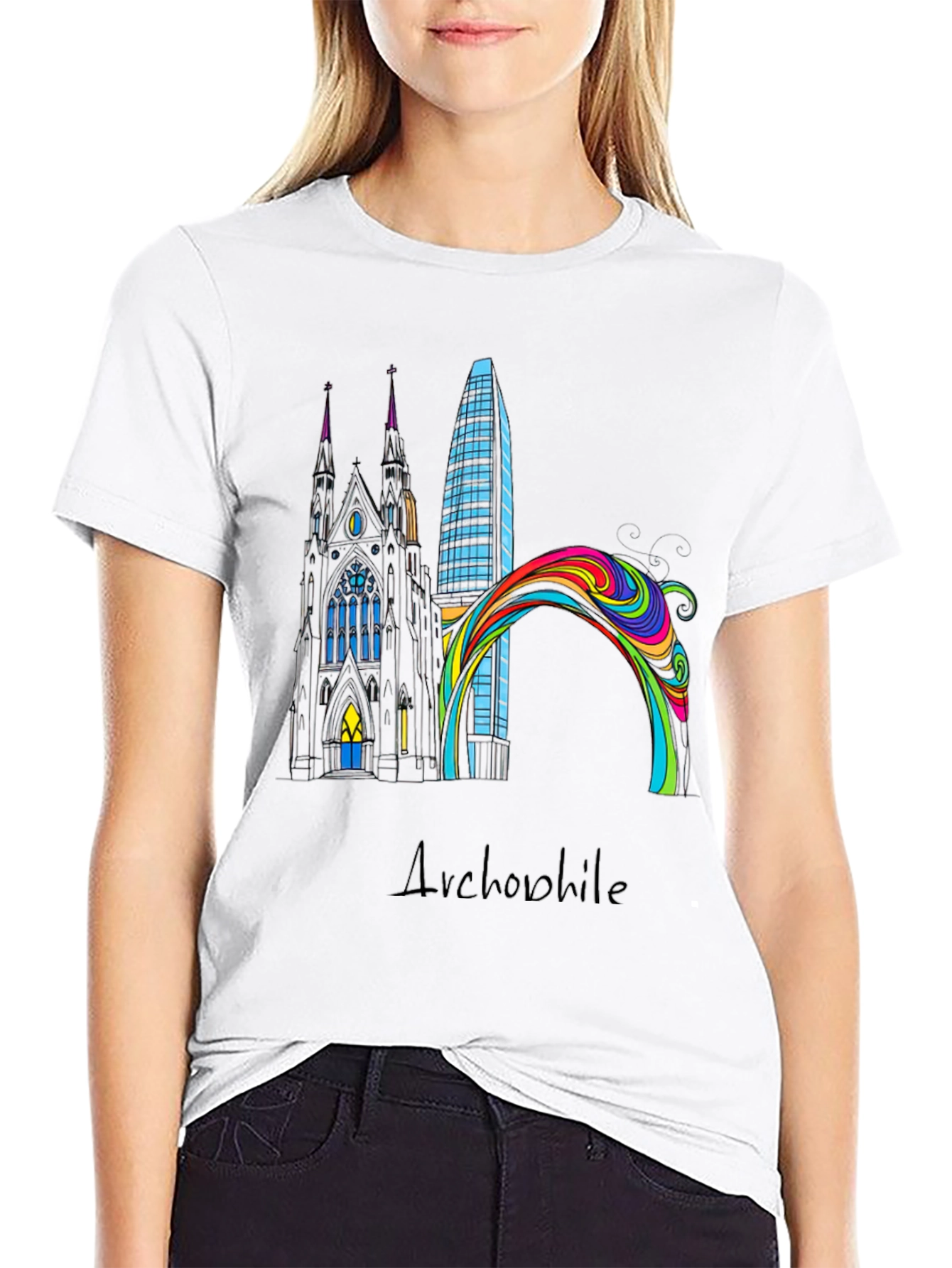Architectural Art T-Shirt - Modern Design