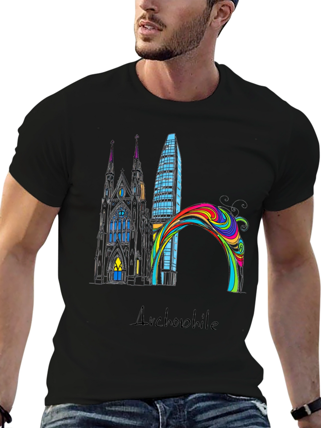 Architectural Art T-Shirt - Modern Design