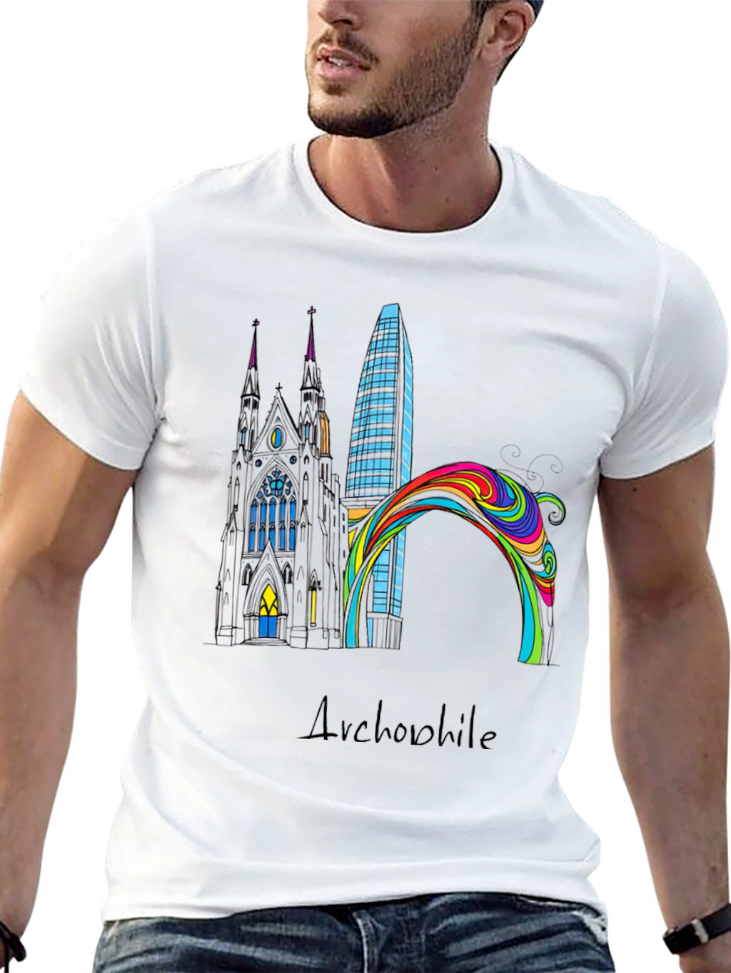 Architectural Art T-Shirt - Modern Design