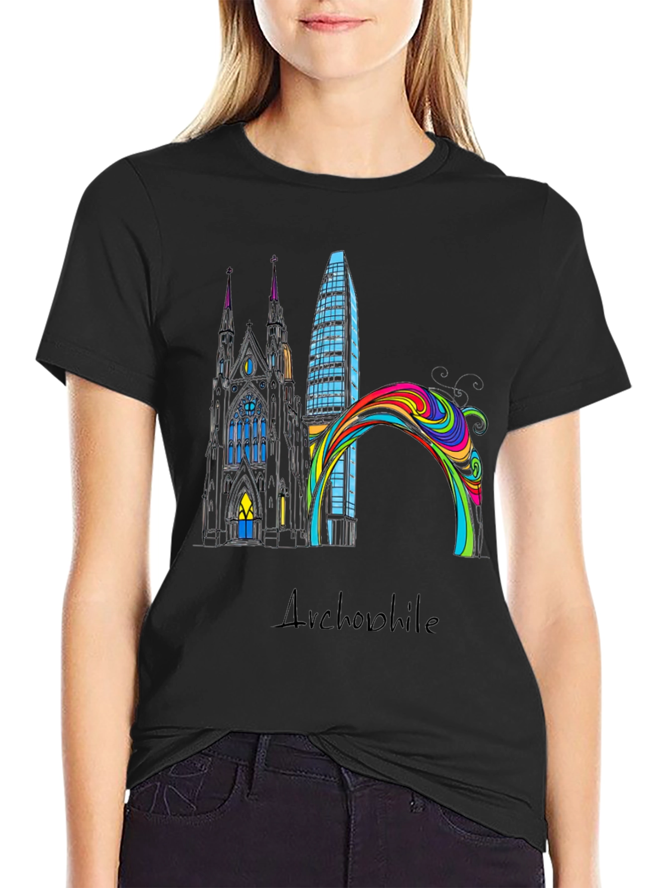 Architectural Art T-Shirt - Modern Design