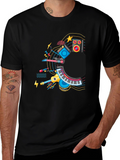 Musical Instruments Graphic Black T-Shirt