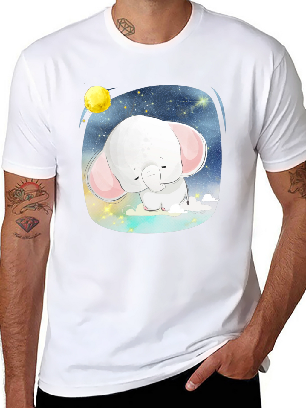 Cute Elephant in the Sky T-Shirt