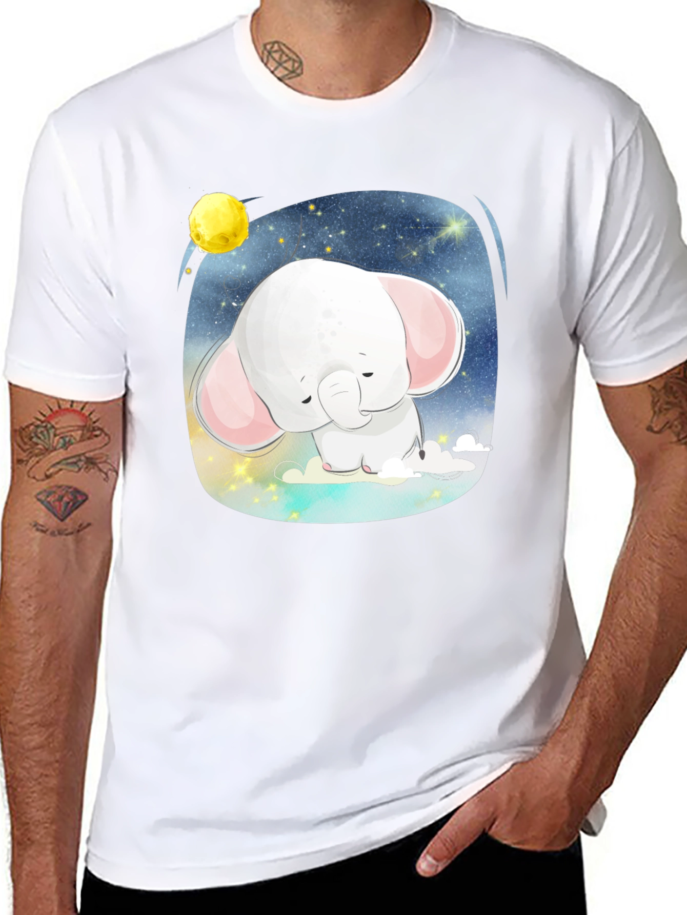 Cute Elephant in the Sky T-Shirt