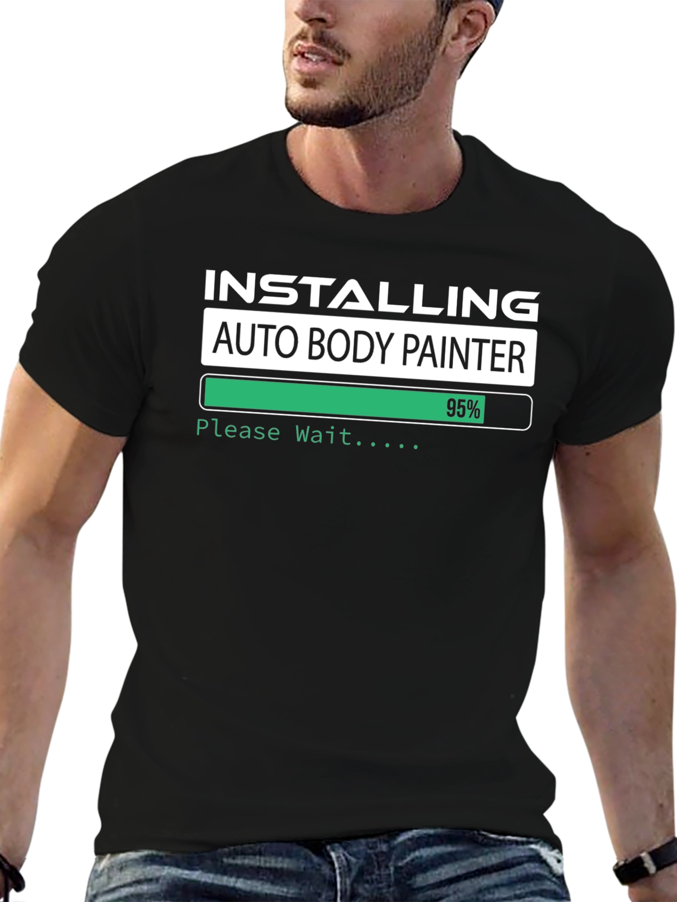 Installing Auto Body Painter T-Shirt