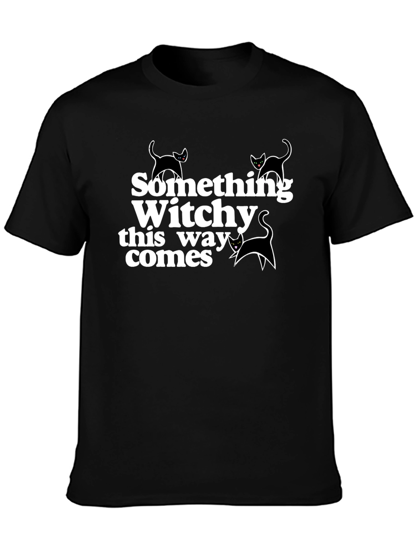 Something Witchy This Way Comes Black T-Shirt