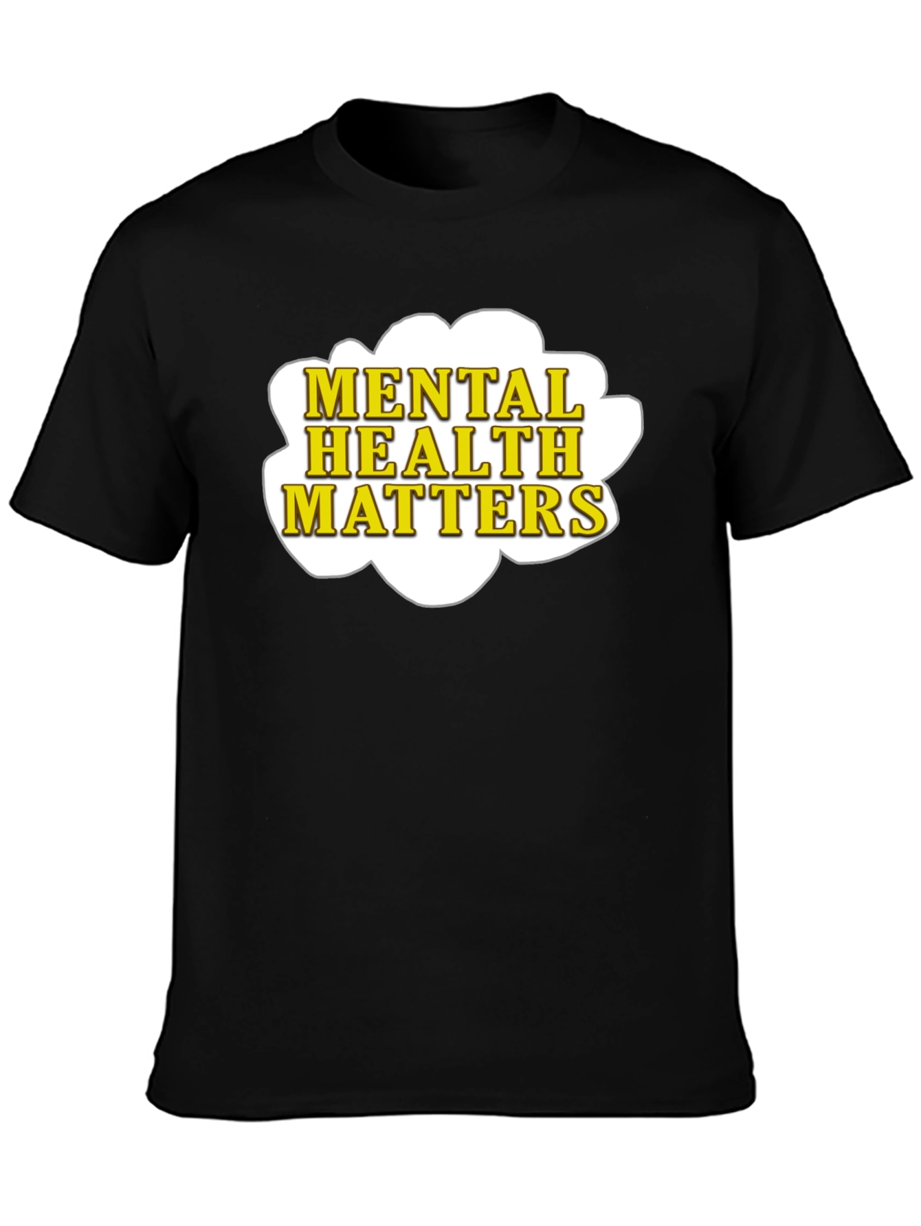 Mental Health Matters T-Shirt - Black Cotton