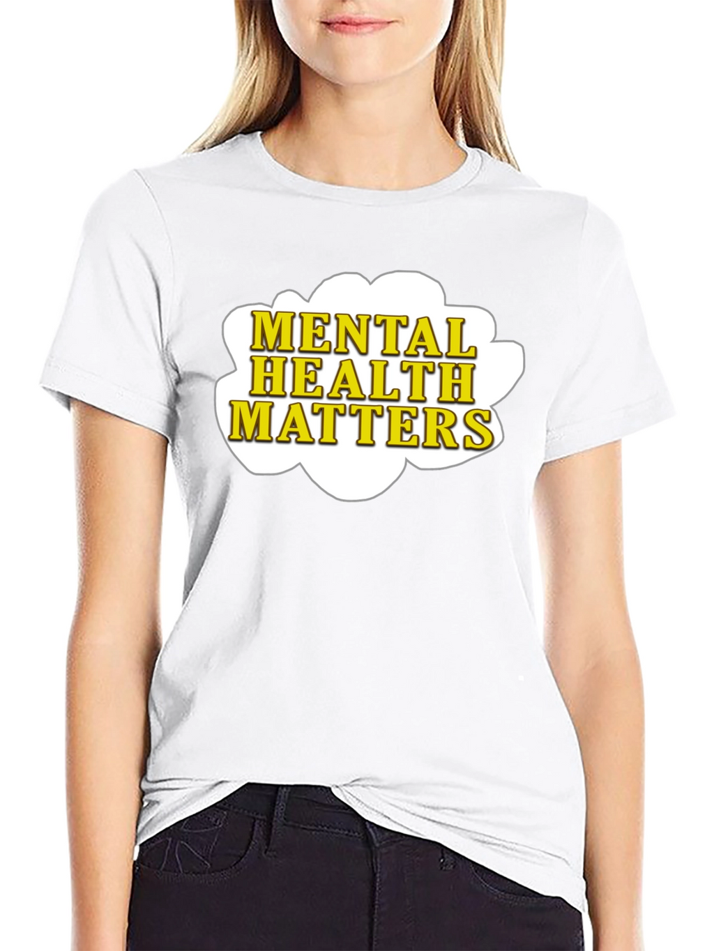 Mental Health Matters T-Shirt - Black Cotton