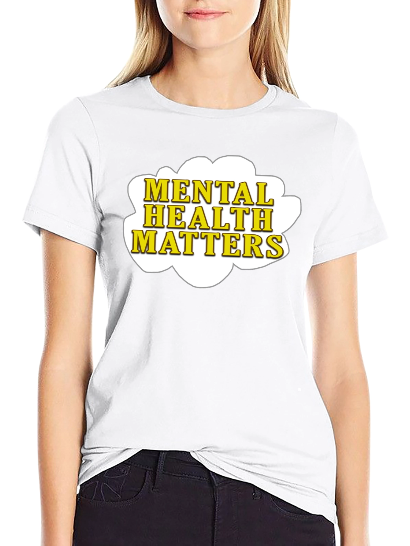 Mental Health Matters T-Shirt - Black Cotton
