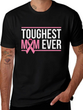 Toughest Mom Ever Breast Cancer Awareness T-Shirt