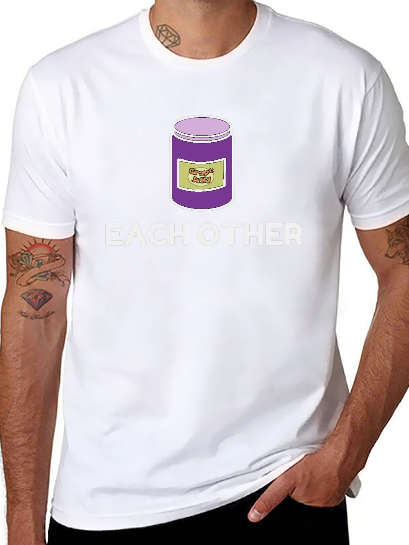 Grape Jelly Each Other Funny T-Shirt