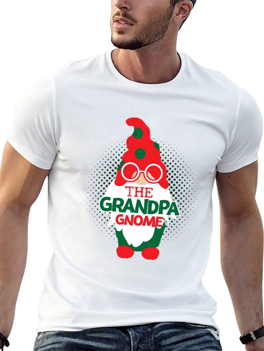 Grandpa Gnome Christmas T-Shirt
