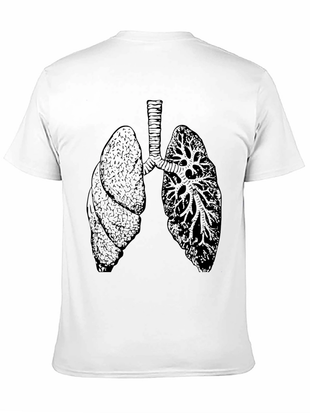 Anatomical Lungs Graphic Tee - Black