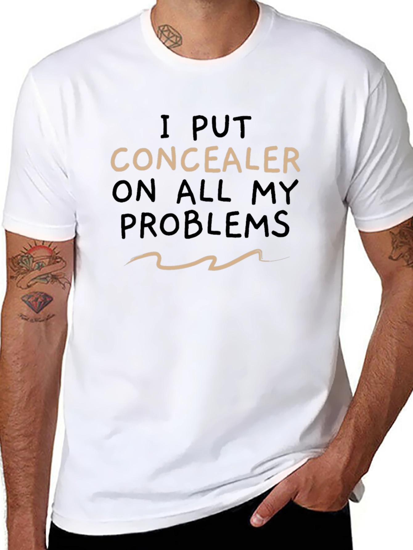 Concealer On Problems Graphic T-Shirt