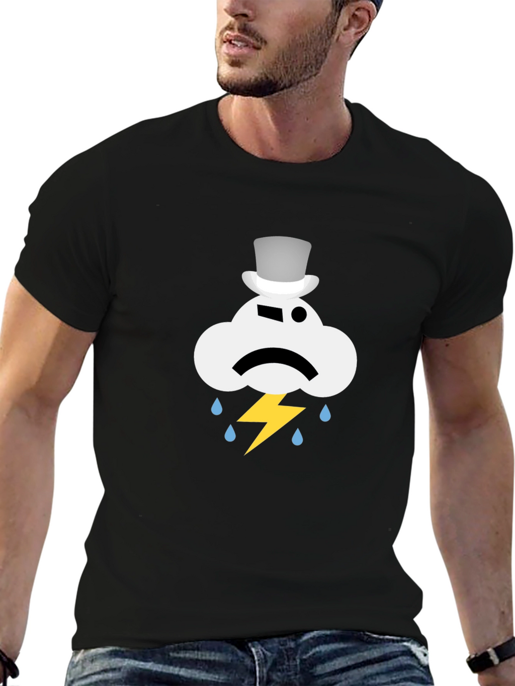 Funny Grumpy Cloud T-Shirt - Weather Humor Tee