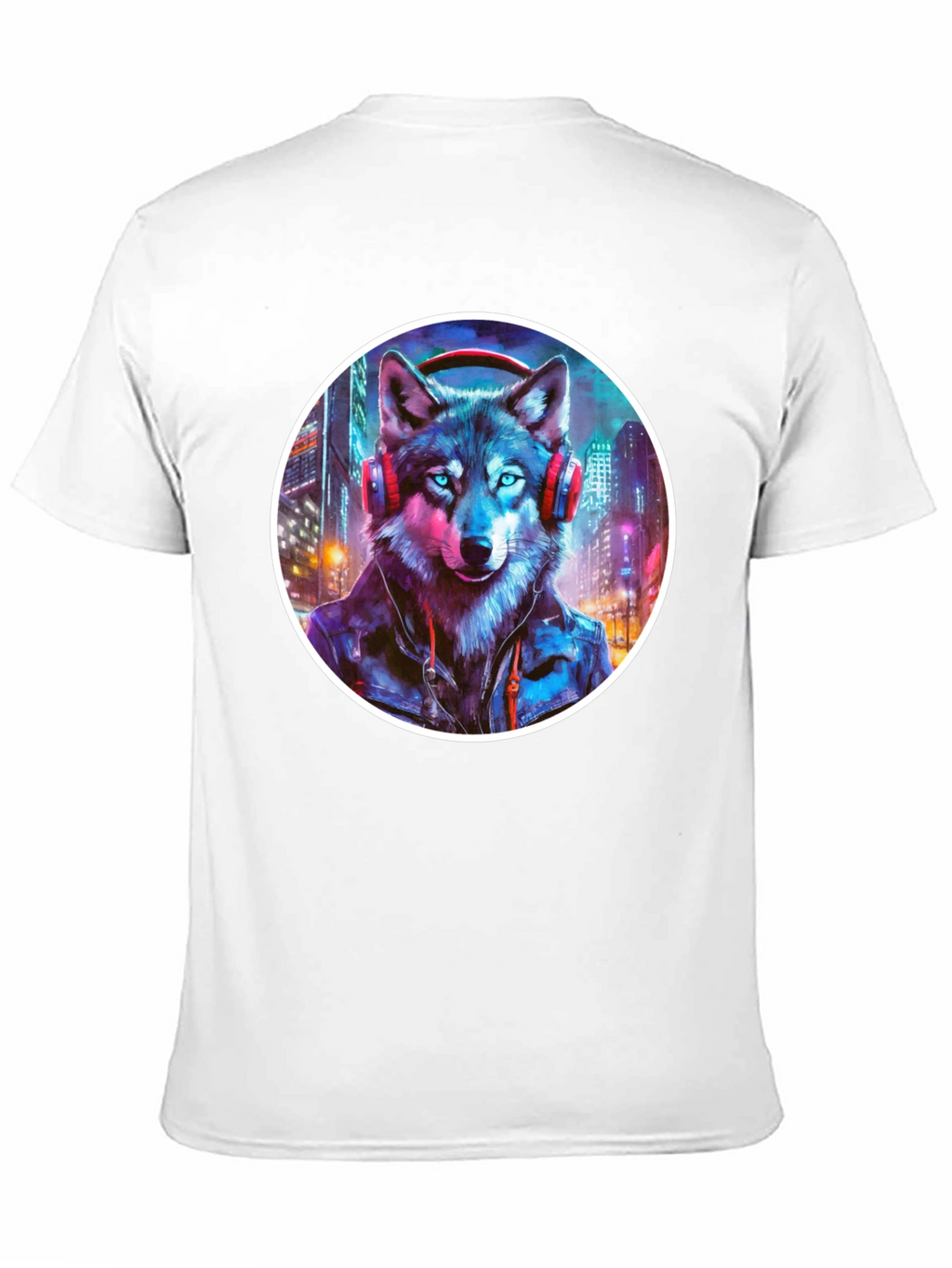 Wolf DJ Graphic Tee - Urban Style Shirt