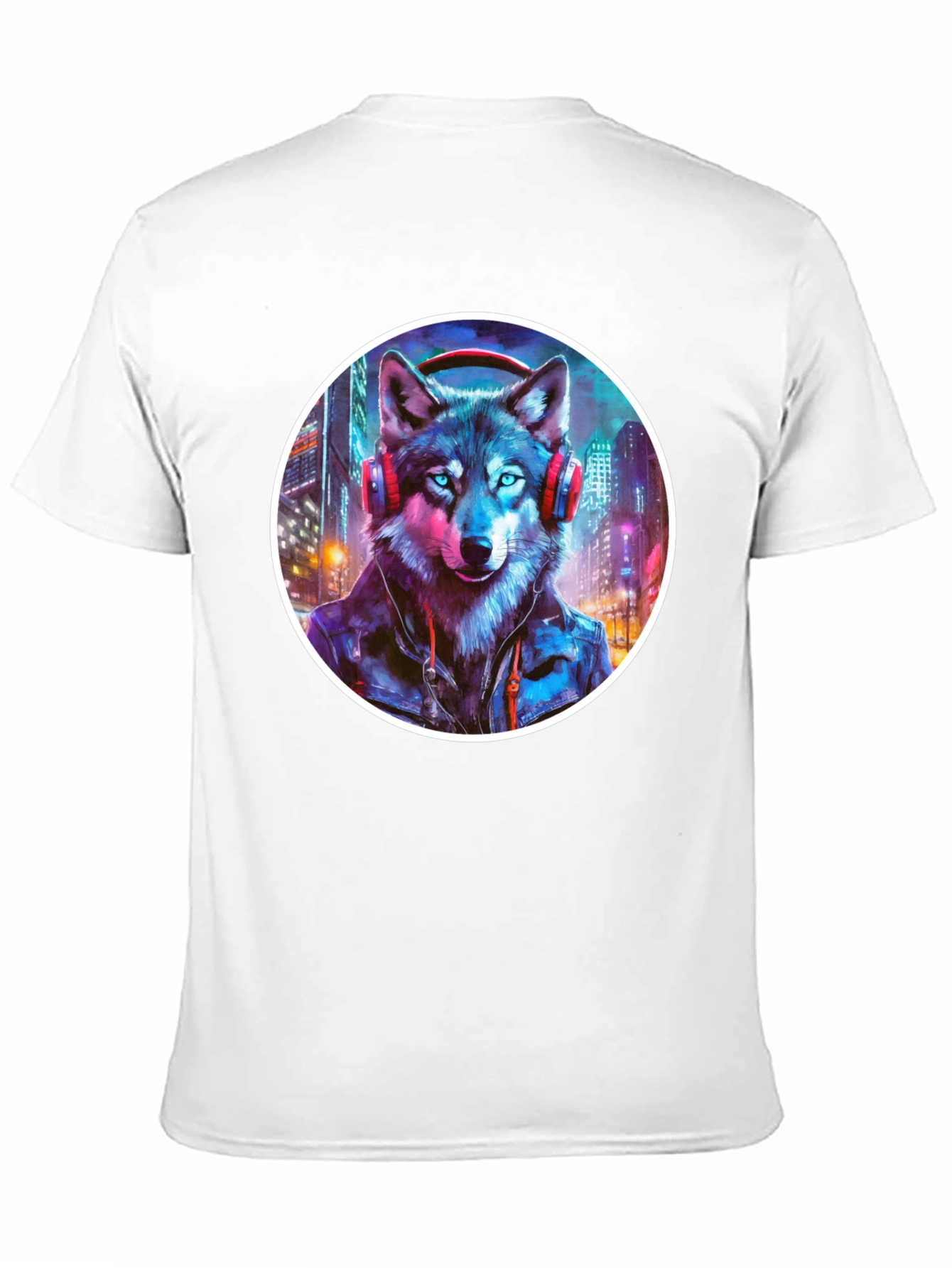 Wolf DJ Graphic Tee - Urban Style Shirt