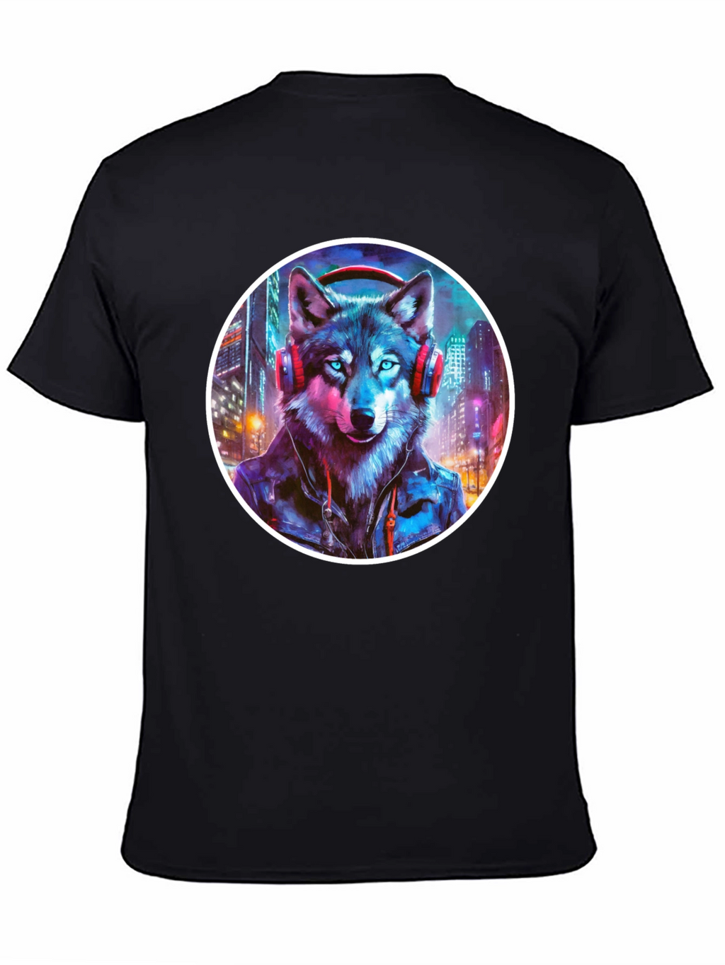 Wolf DJ Graphic Tee - Urban Style Shirt