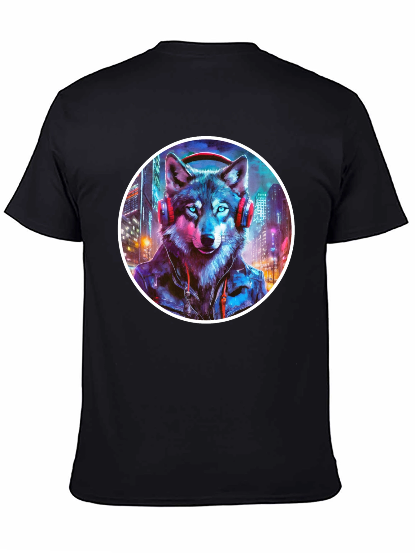 Wolf DJ Graphic Tee - Urban Style Shirt