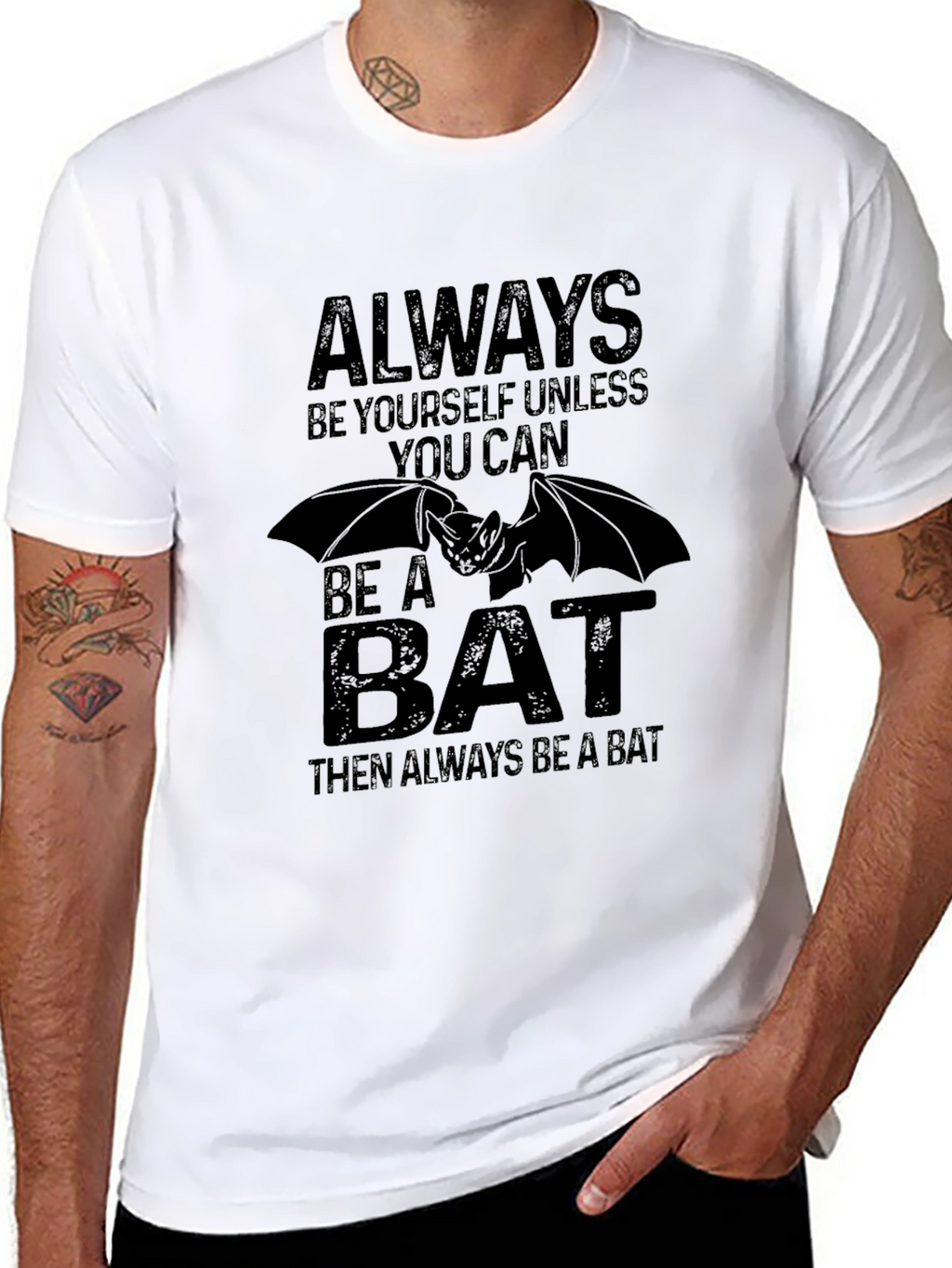 Always Be a Bat Black Graphic Tee