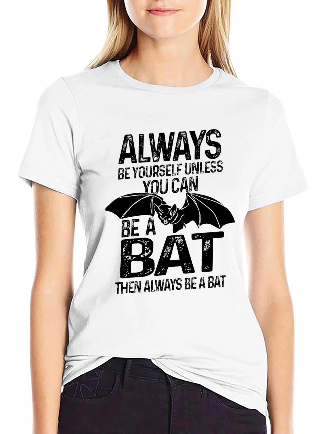 Always Be a Bat Black Graphic Tee