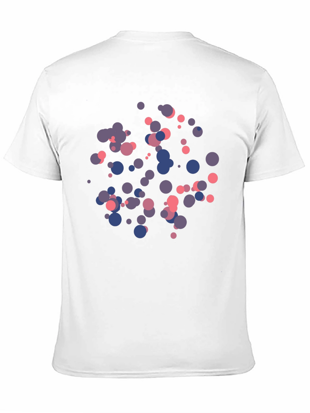 Abstract Dot Print Black T-Shirt