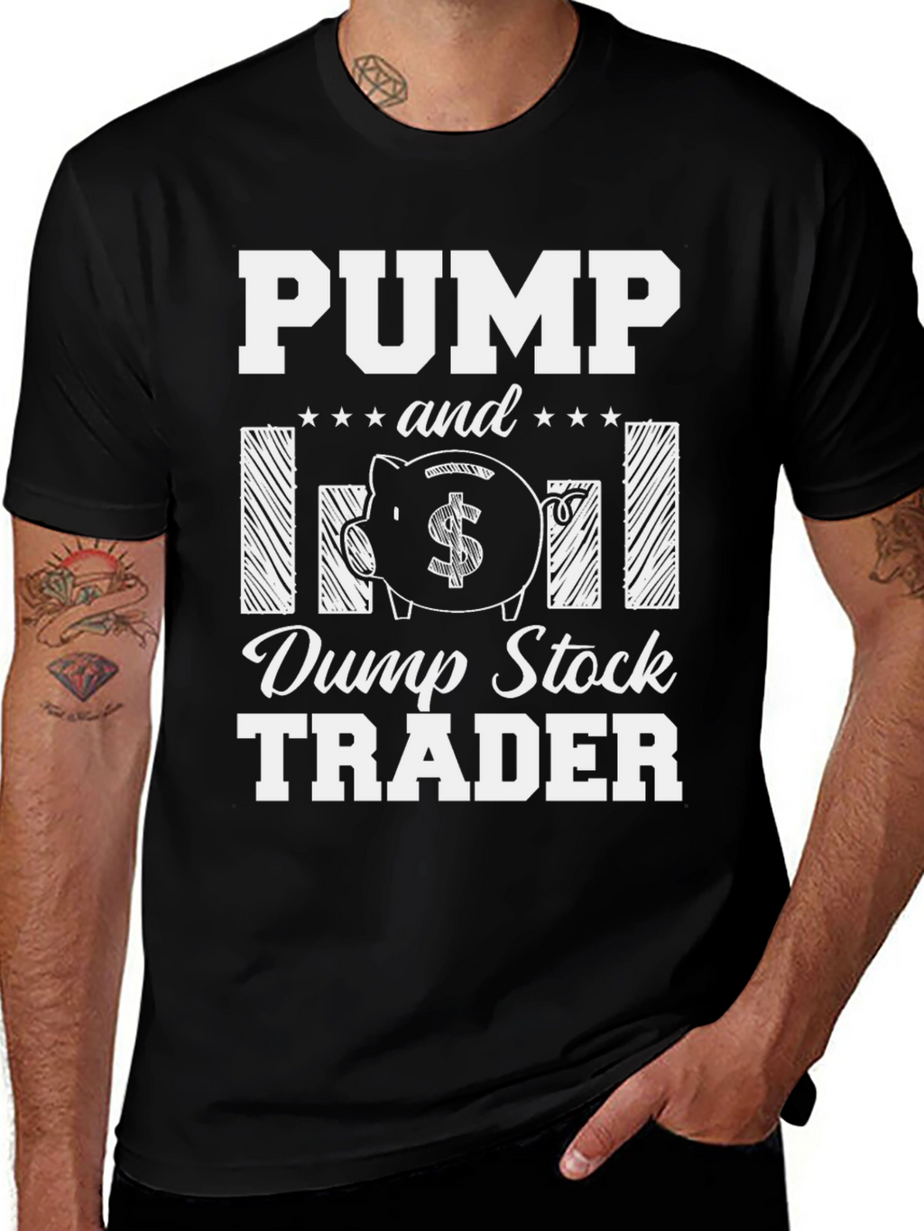 Pump and Dump Stock Trader Graphic T-Shirt