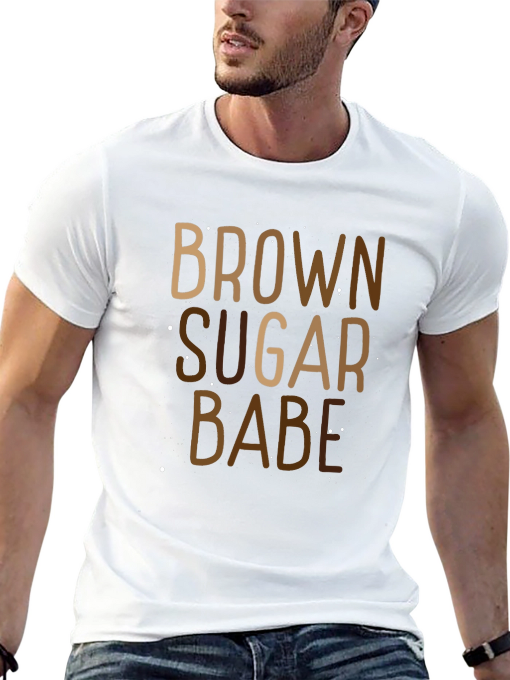 Brown Sugar Babe Black Graphic Tee