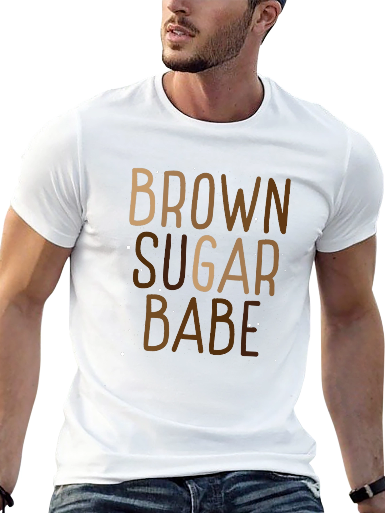 Brown Sugar Babe Black Graphic Tee
