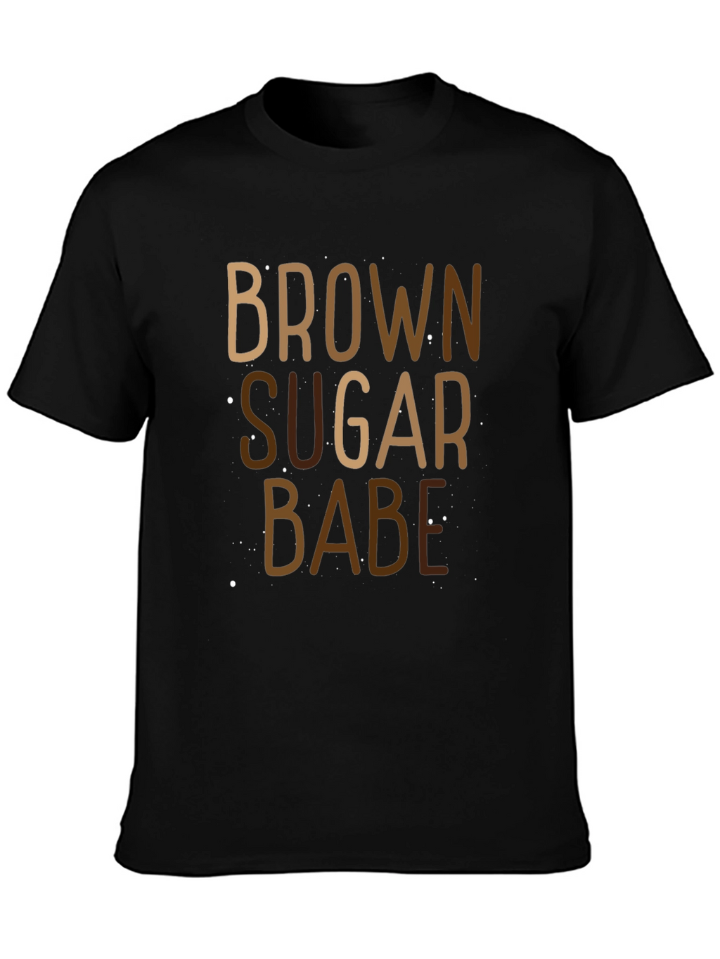 Brown Sugar Babe Black Graphic Tee