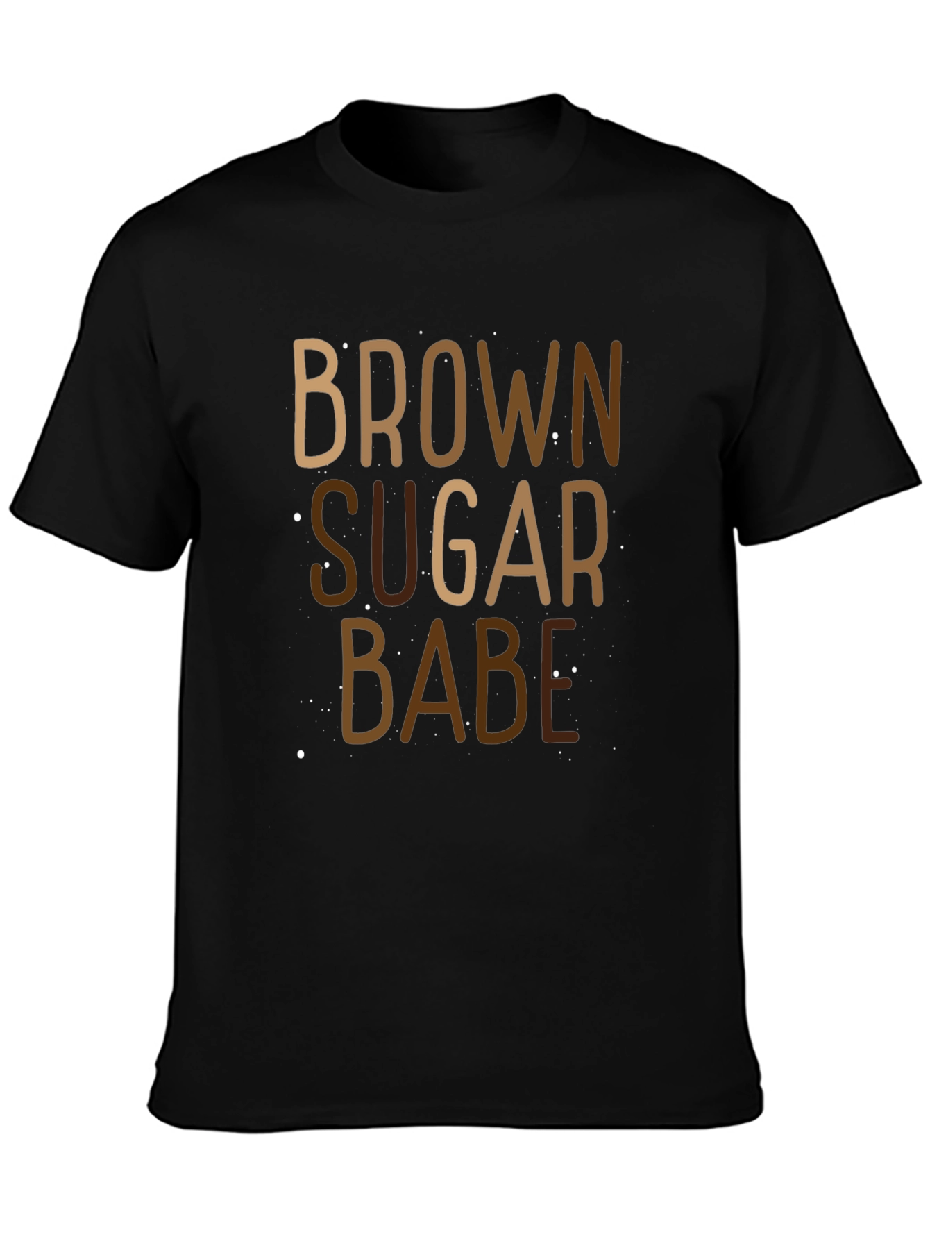 Brown Sugar Babe Black Graphic Tee
