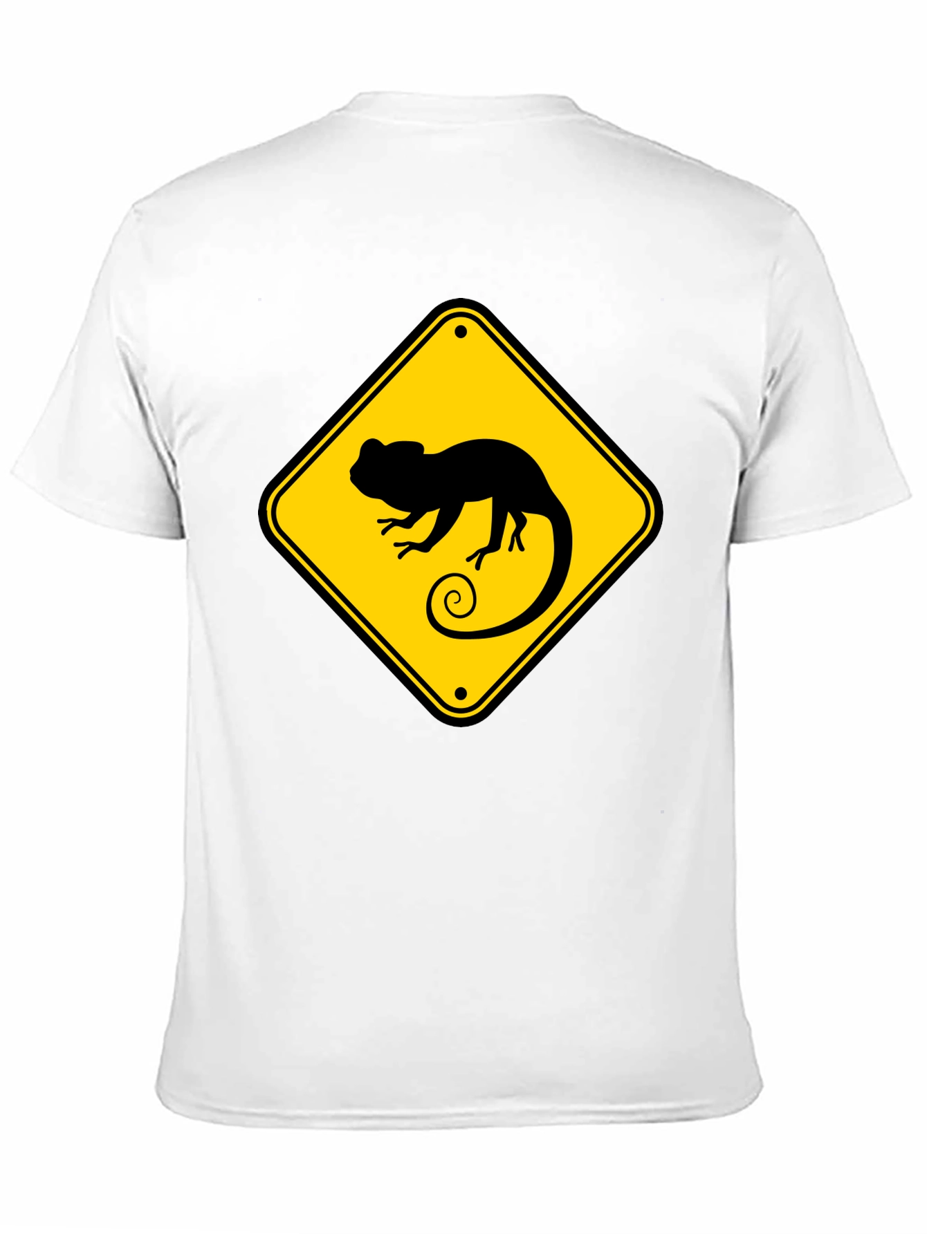 Chameleon Crossing T-Shirt - Novelty Graphic Tee