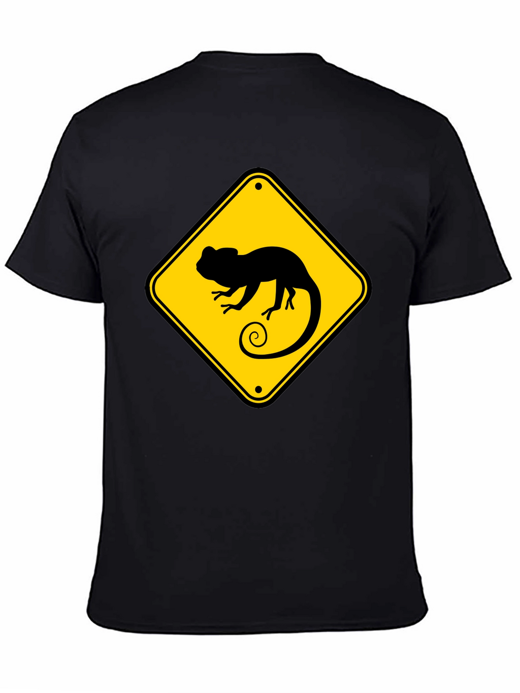 Chameleon Crossing T-Shirt - Novelty Graphic Tee