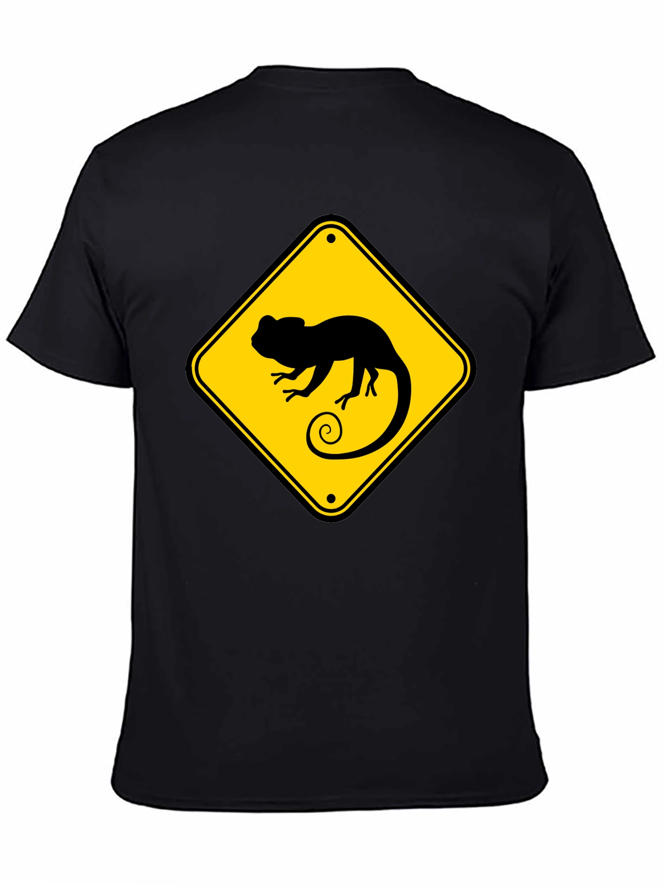 Chameleon Crossing T-Shirt - Novelty Graphic Tee