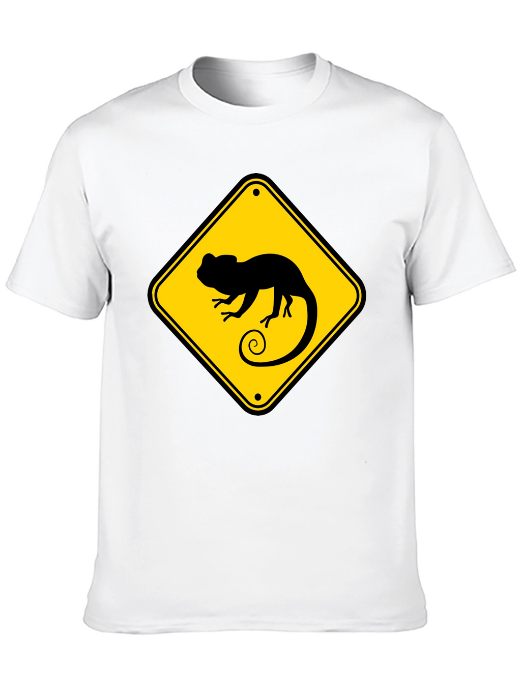 Chameleon Crossing T-Shirt - Novelty Graphic Tee
